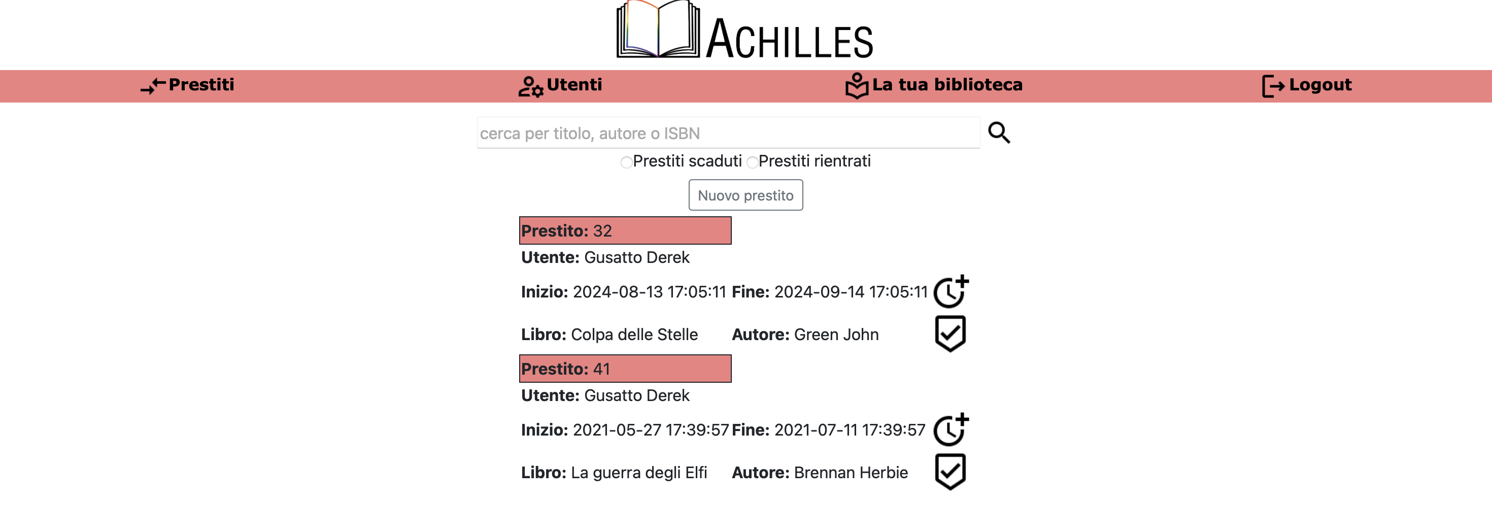 The Achilles' loans page